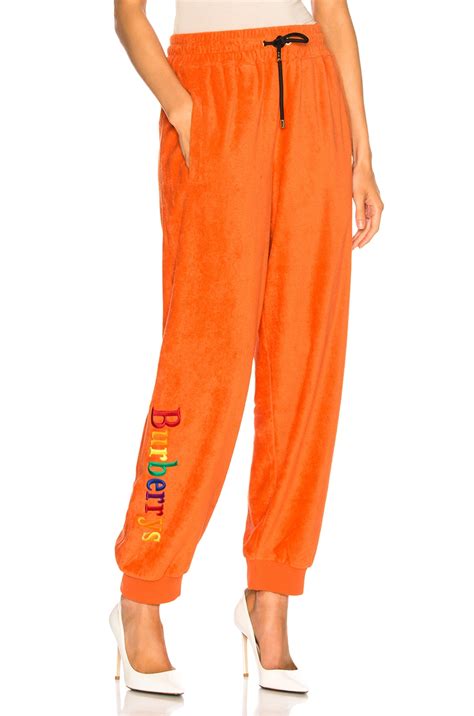 burberry rainbow logo sweatpanrts|Burberry Rainbow Logo Sweatpants in Tangerine .